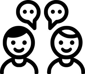 Icono de Conversaci&oacute;n, Consulta, Comunicaci&oacute;n