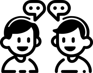 Icono de Conversaci&oacute;n, Consulta, Comunicaci&oacute;n