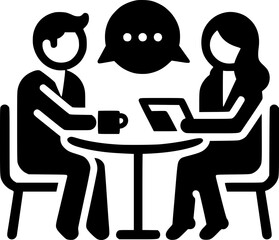 Icono de Conversaci&oacute;n, Consulta, Comunicaci&oacute;n