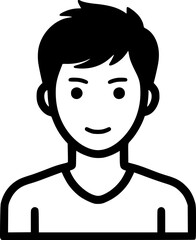 Obraz premium Man, Male, Boy Icon