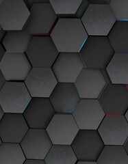 Abstract hexagonal pattern