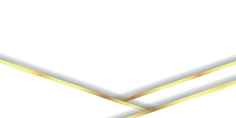 Luxurious and elegant white abstract background with sparkling gold diagonal lines. Premium vector illustration for certificates, award cards, invitations.
