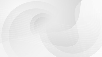 Soft Gray Wave and Circle Texture Design