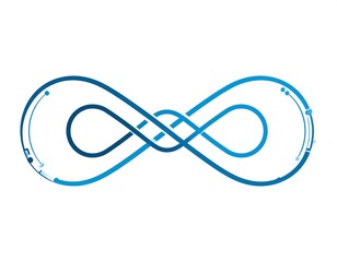 Abstract infinity symbol design