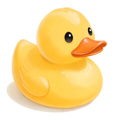 Cute yellow rubber ducky bath toy for kids and babies perfect for bathtime fun and water play time