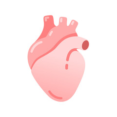 Pink heart medical icon vector design