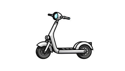 Electric scooter illustration 