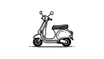 Scooter vehicle illustration in modern design for urban mobility