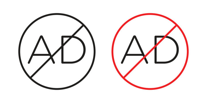 No audio description icon clipart and lineart vector symbols