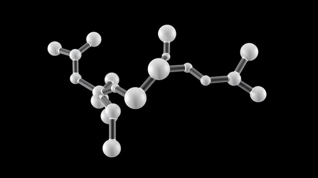 Methylsulfonylmethane molecule, rotating 3D model of sulfones, looped video on a black background - Powered by Adobe