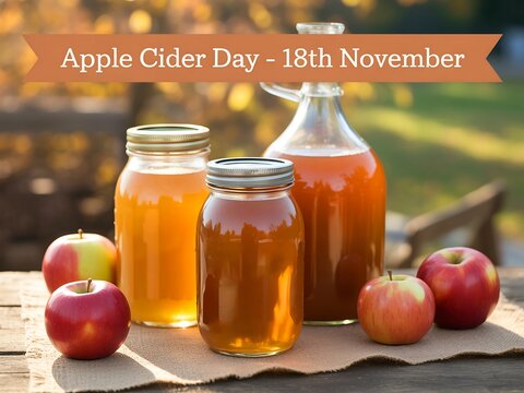 Celebrate apple cider day on november 18th with freshly bottled autumnal goodness