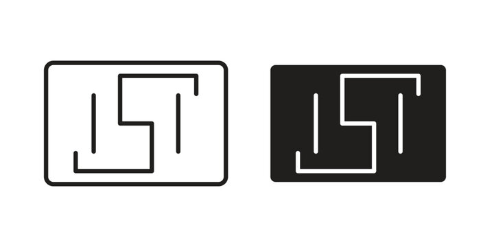 ISI mark icon clipart and lineart vector symbols