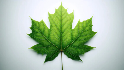 Fototapeta premium A leaf isolated, Ai generated image