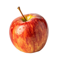 Red apple fruit fresh healthy food nutrition diet organic raw delicious gala apple isolated background