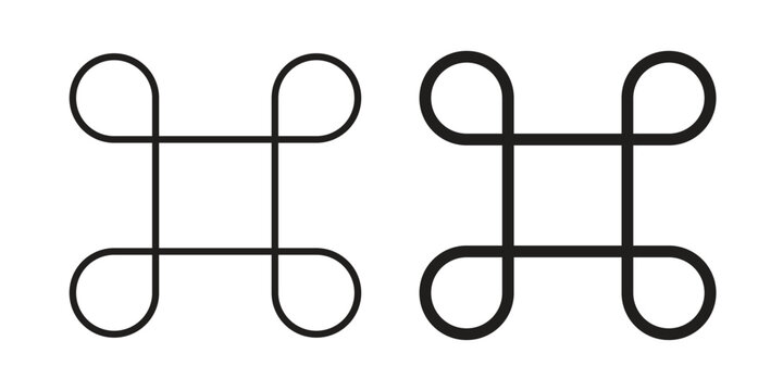 Command icon clipart and lineart vector symbols