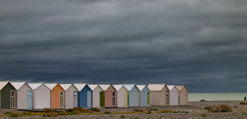 cabanes de plage de Cayeux-sur-mer