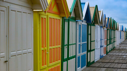 cabanes de plage de Cayeux-sur-mer