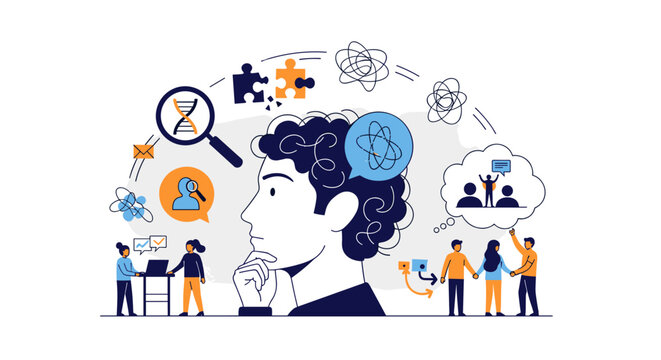 Visualizing the complex cognitive processes of human thought and learning.