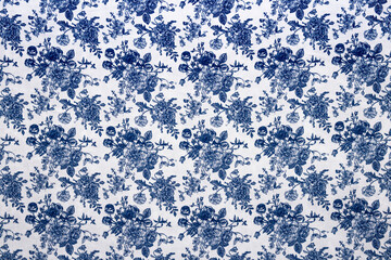 Vintage style of blanket flowers fabric pattern background.