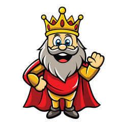 design logo icon vector mascot cartoon  character  king