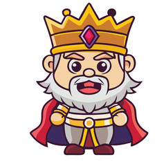 design logo icon vector mascot cartoon  character  style  king