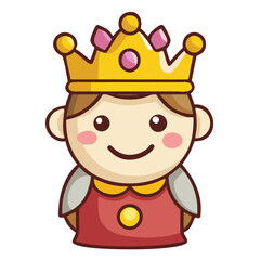 design logo icon vector mascot cartoon  character cute  king