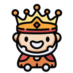 design logo icon vector mascot cartoon  character cute  king