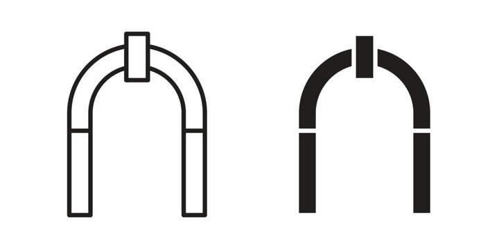 Archway icon clipart and lineart vector symbols