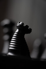 Black pieces of chess