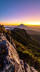 Mountain sunrise vista