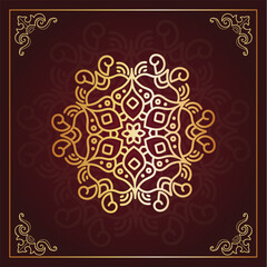 Mandala art hand-drawn