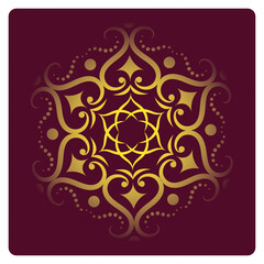 Mandala art hand-drawn