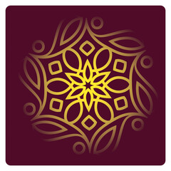 Mandala art hand-drawn