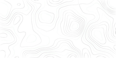 Vector art of detailed topographic map featuring intricate contour lines representing varying elevations, suitable for scientific visualization, educational resources, or artistic designs