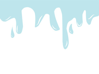 blue melting shape rame border.eps