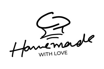 Hand Drawn Homemade with Love Lettering Set Transparent PNG