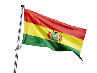 Bolivia Flag with Coat of Arms