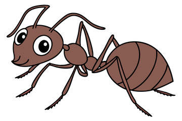 ant isolated on white background