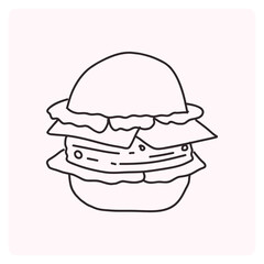 line art graphics - food