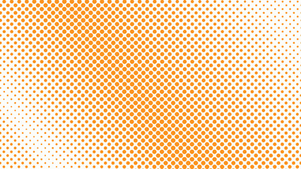 Abstract pop art comic style blue halftone Vector. Dotted orange dot spray vector illustration. Creative pattern vector halftone background. Orange dot spray gradation.	