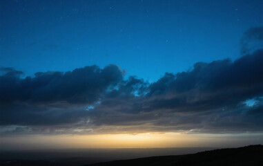 sunrise over the mountains