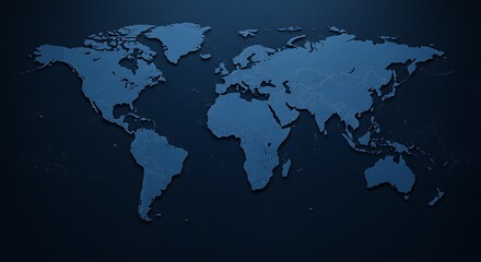 Fototapeta premium World map illustration