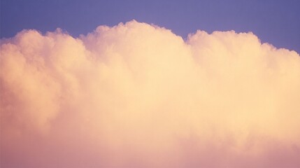 Pastel Cumulus Clouds at Sunset