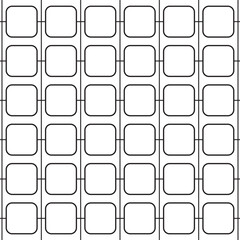 Creative rounded square pattern art.