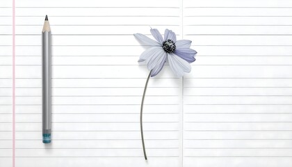 Minimal lined notebook paper background