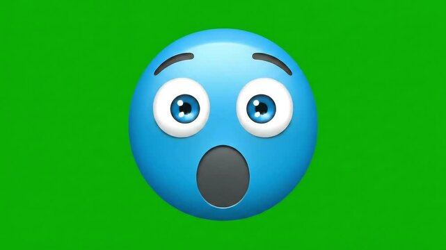 A dynamic set of rare blue emojis on green screen including troll face, crying, sigma, mewing, and shocked styles. Perfect for overlays, meme edits, and creative video content.