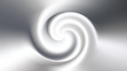Abstract Swirl Vortex with Smooth Gradient in White, Gray, and Black Tones – Modern Background Vector