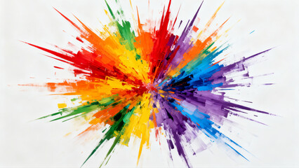 Multi-color Pigment Explosion Draft