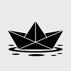 paper boat vector illustration