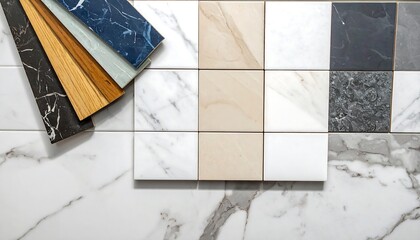 Tiles and samples for interior design